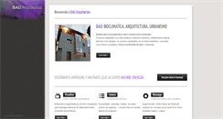 Desktop Screenshot of bau-arquitectos.es