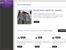 Tablet Screenshot of bau-arquitectos.es